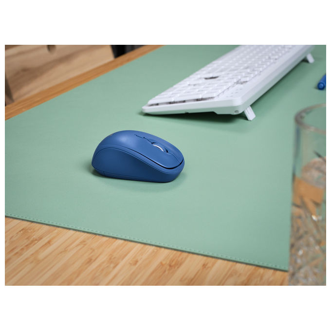 Trust Yvi+ Mouse Wireless Bluetooth Ottico 1600 DPI Ambidestro Blu