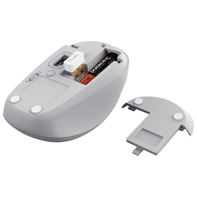 Trust Yvi+ Mouse Wireless Bluetooth Ambidestro 1600 DPI