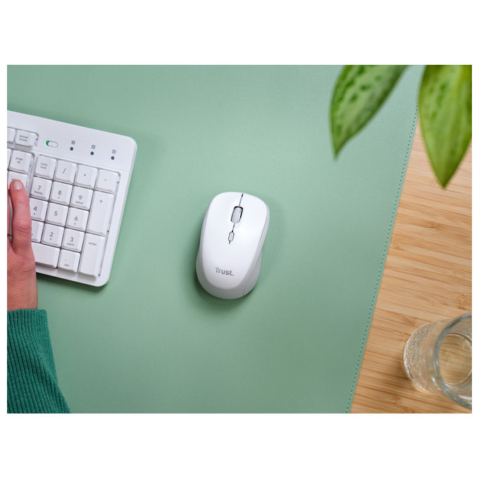 Trust Yvi+ Mouse Wireless Bluetooth Ambidestro 1600 DPI