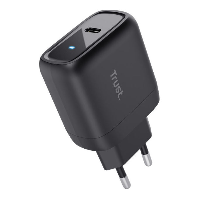 Trust 25721 MAXO Caricabatterie USB-C GaN 45W per Apple con Cavo USB-C 2m colore Bianco