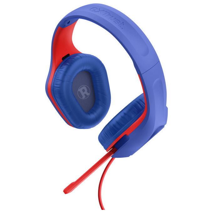 Trust GXT 415SM Zirox Auricolare Gaming Blu Rosso