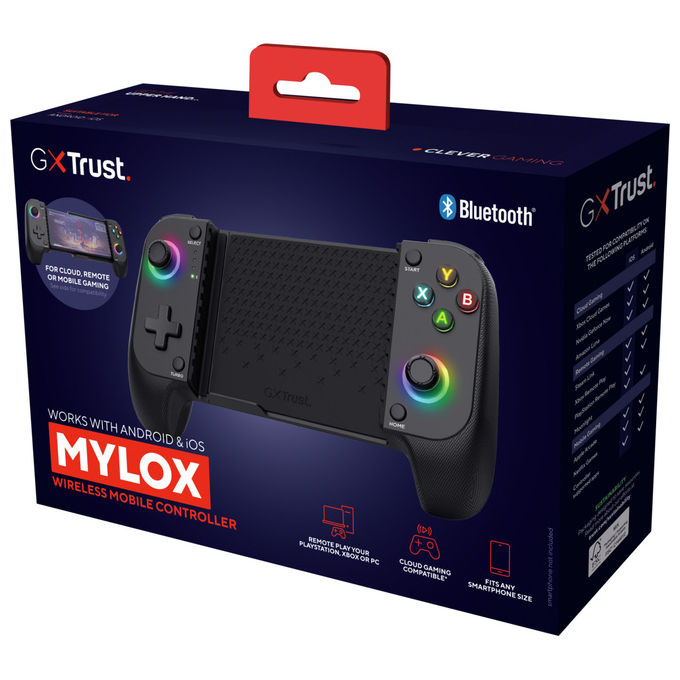 Trust GXT 735G Mylox Gamepad Bluetooth Grigio