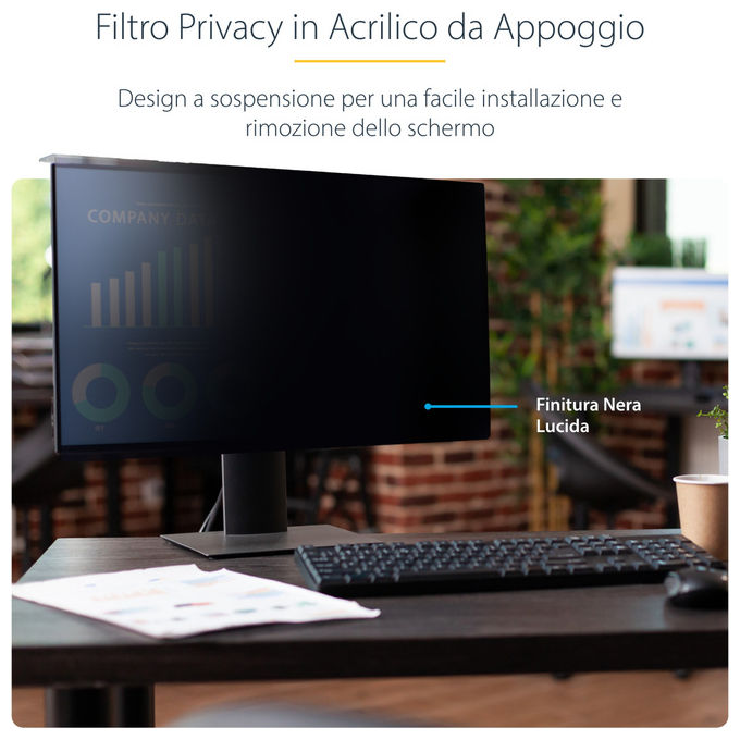 StarTech.com Filtro Privacy Monitor 27'' 16:9 Acrilico Lucido