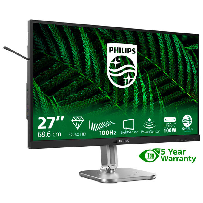 Philips Monitor 27B2G5601 da 27'' Quad HD IPS 100Hz Nero