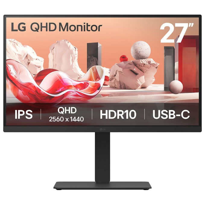 Lg Monitor 27'' 27BA75QB-B.AEU Wide Quad HD Led Nero
