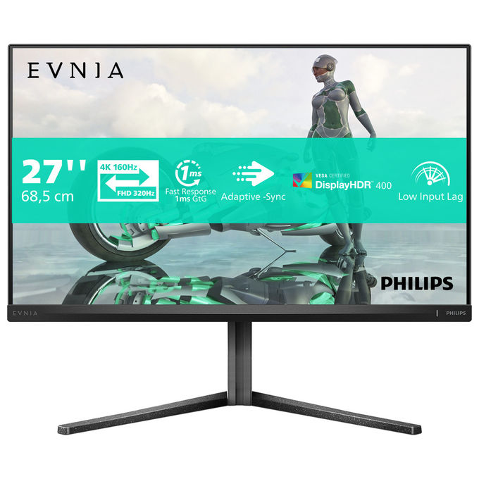 Philips Evnia 3000 27M2N3800A Monitor Pc 27'' 4K Ultra Hd Lcd Grigio
