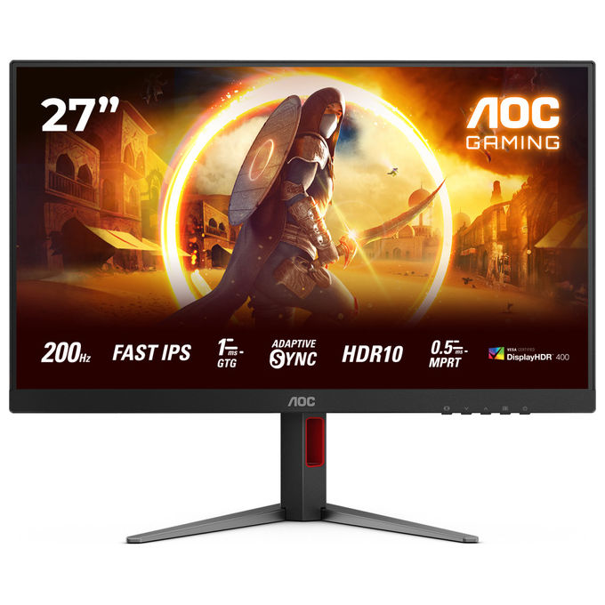 AOC Monitor 27G4HA 27 pollici Full HD 200Hz Nero Rosso