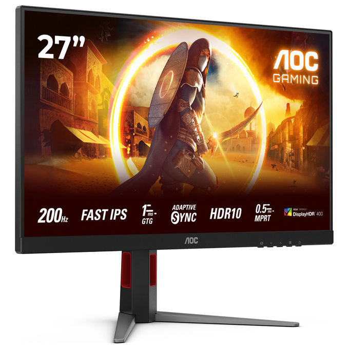 AOC Monitor 27G4HA 27 pollici Full HD 200Hz Nero Rosso