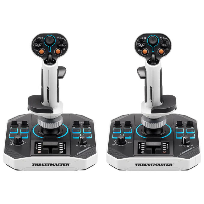 Thrustmaster Sol-R 2 HOSAS Space Sim Duo Flightstick USB Nero Bianco