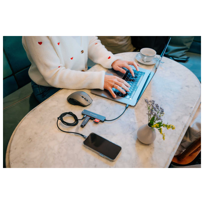 Verbatim Hub USB-C 3.2 Gen 1 Grigio con HDMI e Lettore Schede