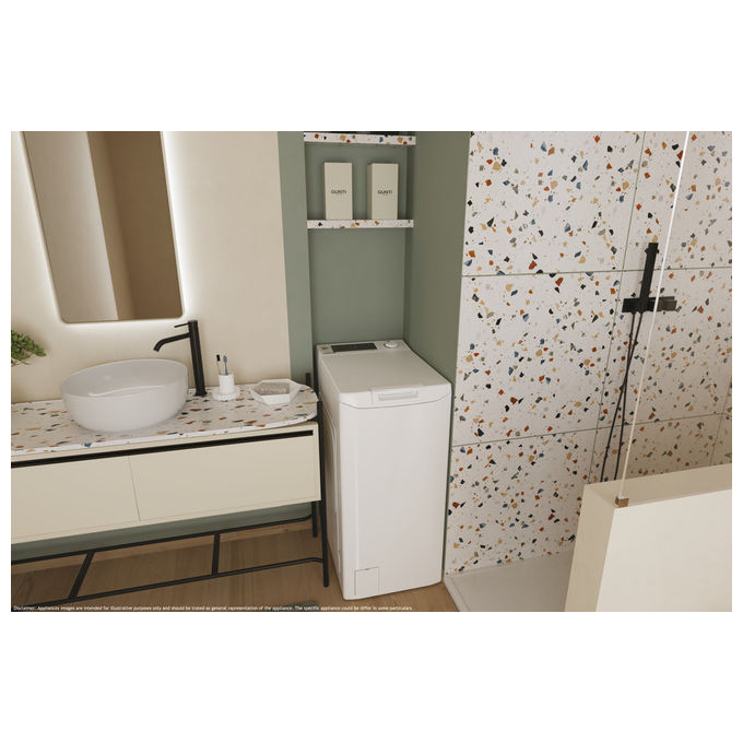 Hoover THOSQ275D3-S H-WASH 300 Lavatrice Carica dall'Alto 7kg 1200rpm Classe C (86x41x60) colore Bianco