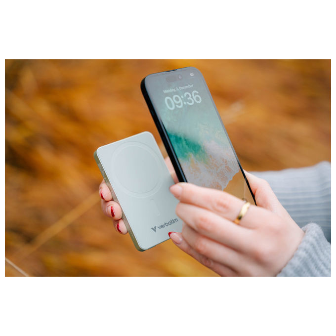 Verbatim Power bank Charge 'n' Go 10000 mAh wireless verde