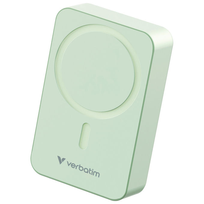 Verbatim Power Bank 20000 mAh Carica Wireless Verde