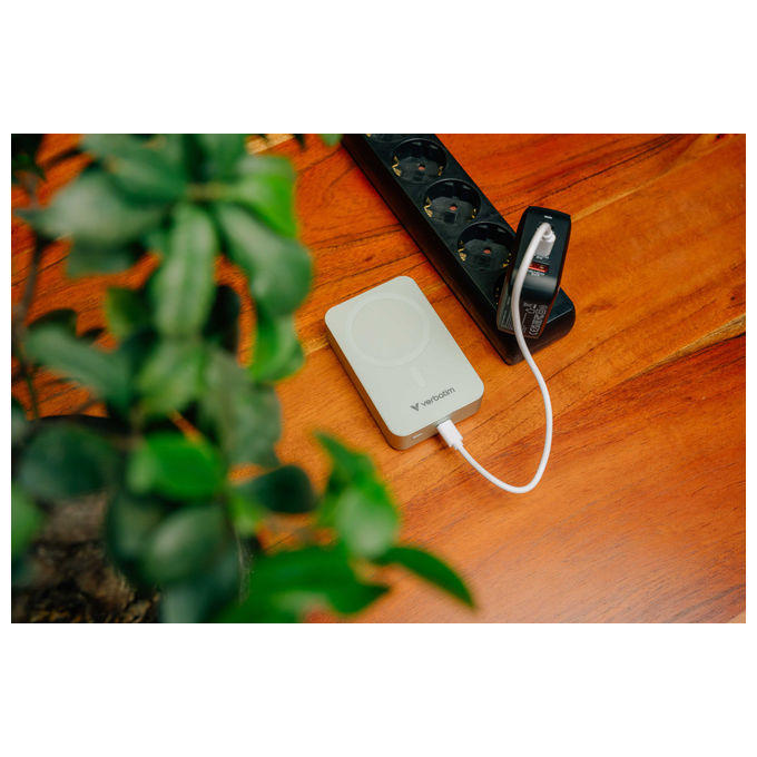 Verbatim Power Bank 20000 mAh Carica Wireless Verde