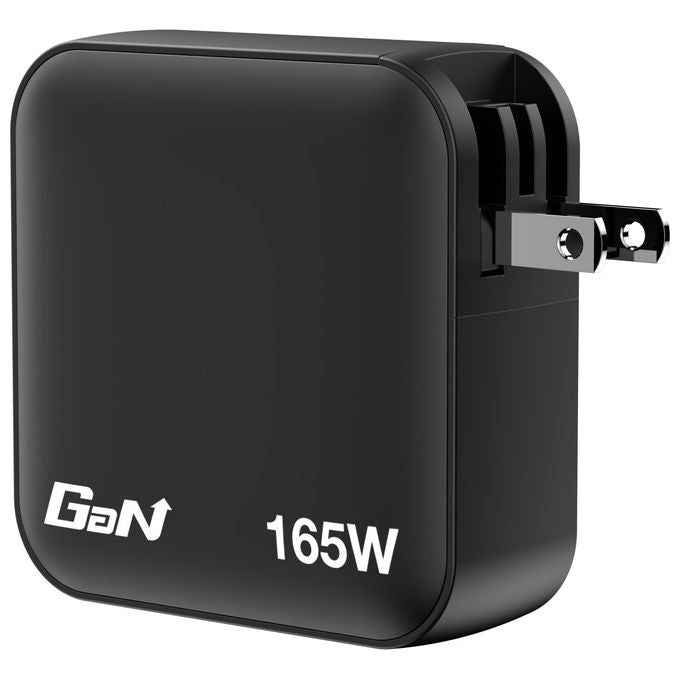 Verbatim 32216 Mini GaN Charger Caricabatterie 165W 4 Porte USB-C USB-A Ricarica Rapida PD 3.1 QC 3.0 colore Nero