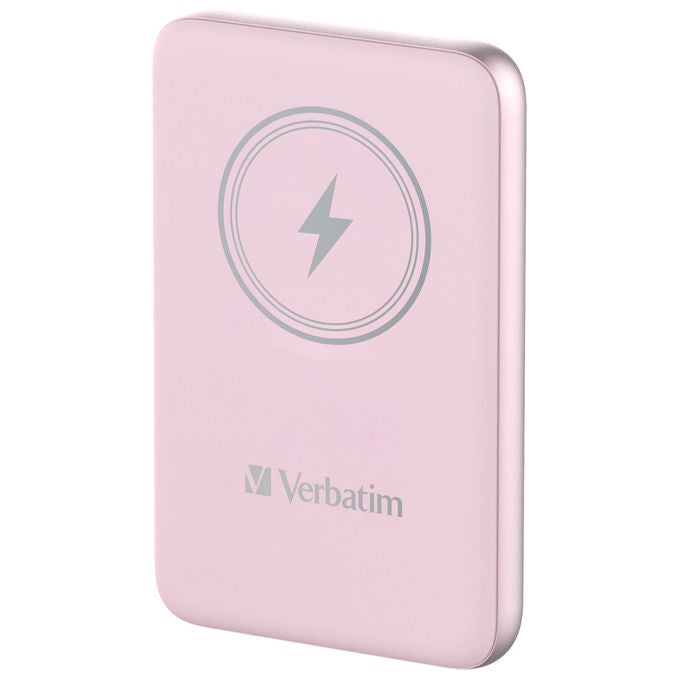 Verbatim Power Bank 10000mAh Ricarica Wireless Rosa