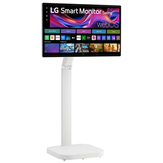 LG 32U889SA-W.AEU Swing Monitor Smart 31.5'' 4K UHD IPS Touch webOS 24 Base con Rotelle Wi-Fi Bluetooth Speaker 10W colore Bianco