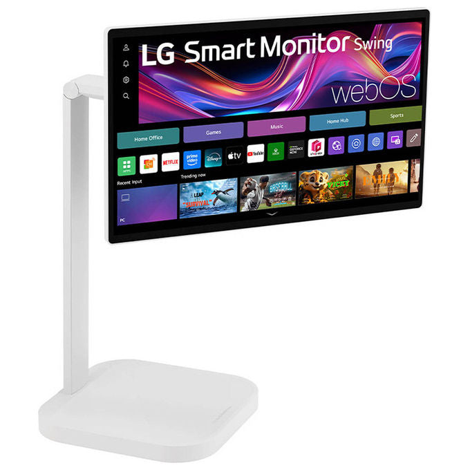 LG 32U889SA-W.AEU Swing Monitor Smart 31.5'' 4K UHD IPS Touch webOS 24 Base con Rotelle Wi-Fi Bluetooth Speaker 10W colore Bianco