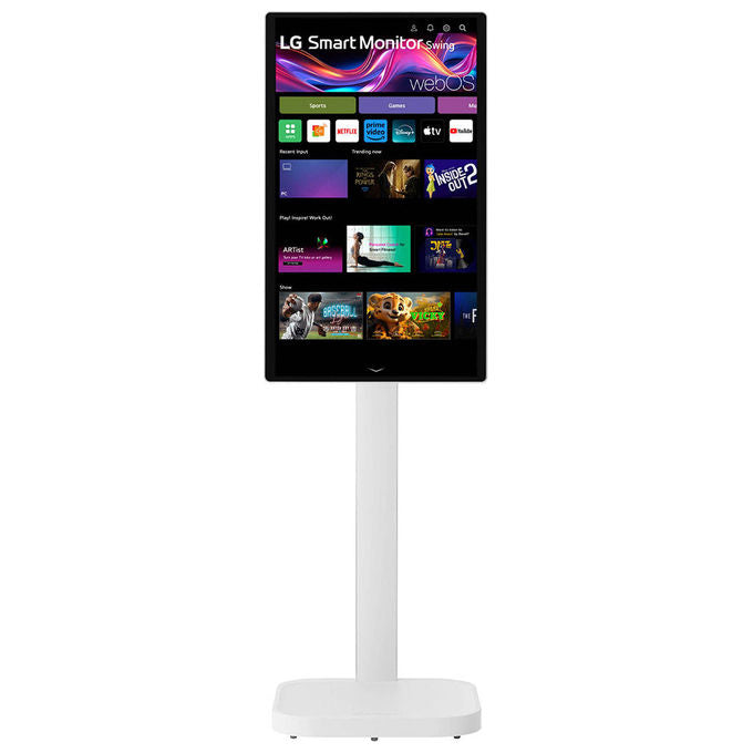 LG 32U889SA-W.AEU Swing Monitor Smart 31.5'' 4K UHD IPS Touch webOS 24 Base con Rotelle Wi-Fi Bluetooth Speaker 10W colore Bianco
