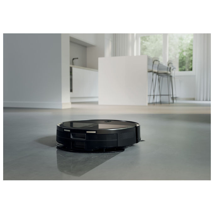 Hoover HG230H 011 Turbo Slim Robot aspirapolvere Laser 0.25 L autonomia 160 min Wi-Fi App mappatura colore Nero