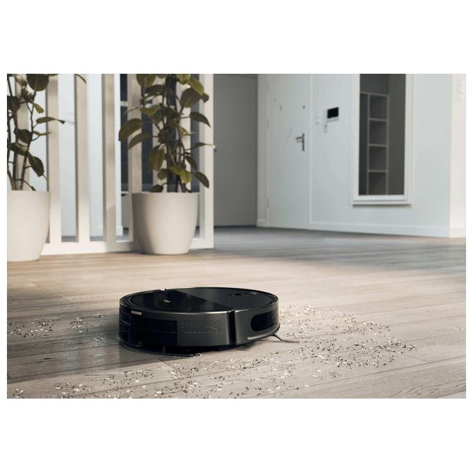 Hoover HG230H 011 Turbo Slim Robot aspirapolvere Laser 0.25 L autonomia 160 min Wi-Fi App mappatura colore Nero