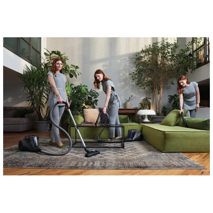 Hoover HP120PET 011 HP1 Aspirapolvere a Traino Ciclonico Senza Sacchetto 2 L 700 W 78 dB colore Grigio