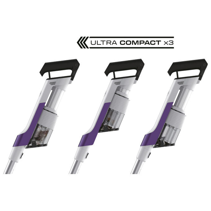Hoover HF202P 011 Aspirapolvere a Bastone 2 in 1 Senza Sacchetto Viola