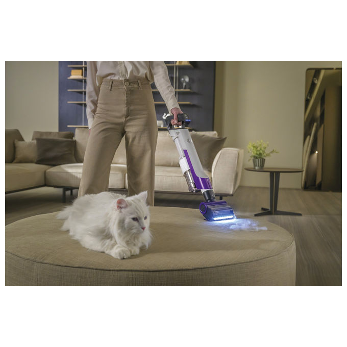 Hoover HF202P 011 Aspirapolvere a Bastone 2 in 1 Senza Sacchetto Viola