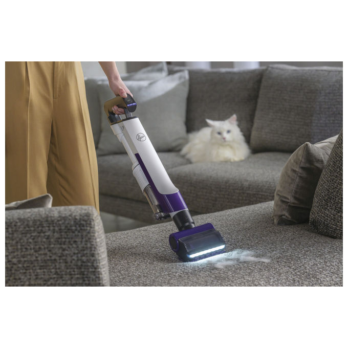 Hoover HF202P 011 Aspirapolvere a Bastone 2 in 1 Senza Sacchetto Viola