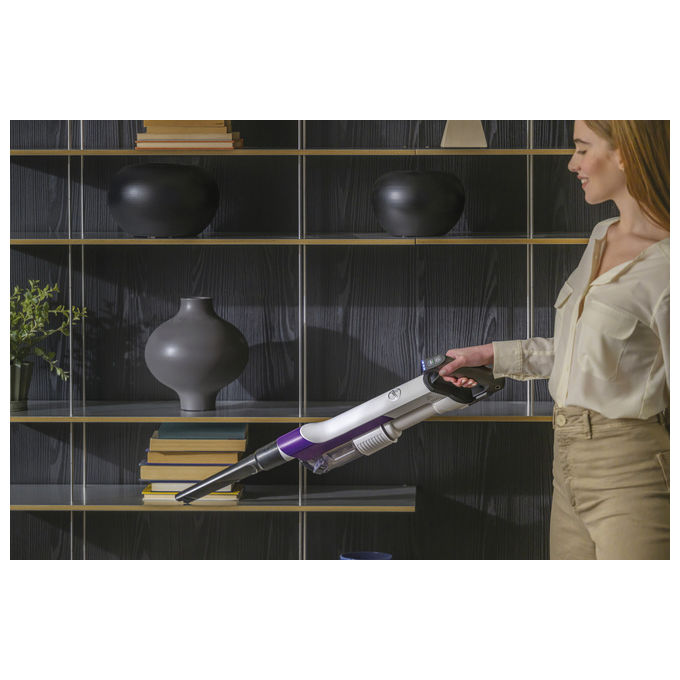 Hoover HF202P 011 Aspirapolvere a Bastone 2 in 1 Senza Sacchetto Viola