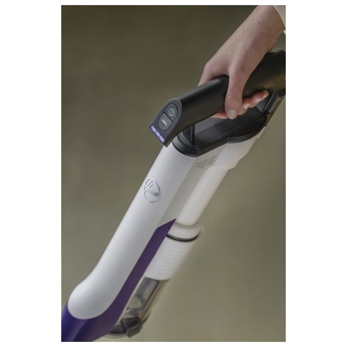 Hoover HF202P 011 Aspirapolvere a Bastone 2 in 1 Senza Sacchetto Viola