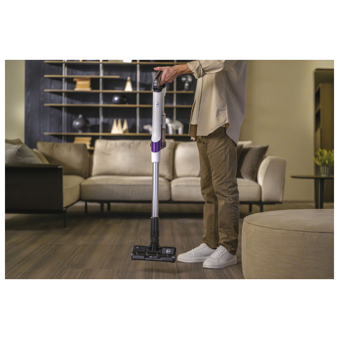 Hoover HF202P 011 Aspirapolvere a Bastone 2 in 1 Senza Sacchetto Viola