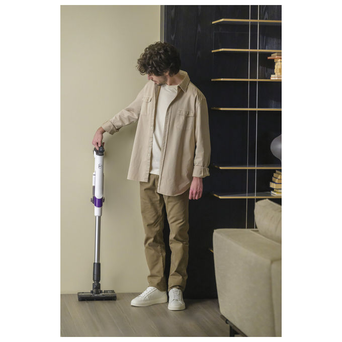 Hoover HF202P 011 Aspirapolvere a Bastone 2 in 1 Senza Sacchetto Viola
