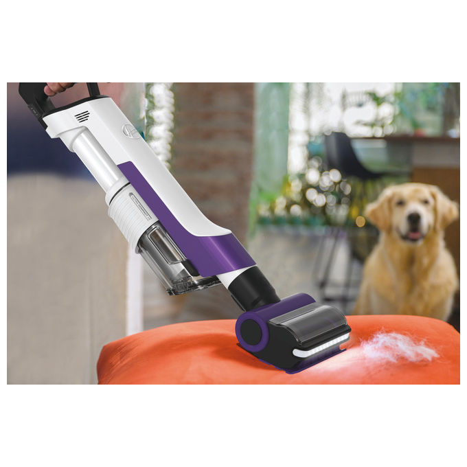 Hoover HF202P 011 Aspirapolvere a Bastone 2 in 1 Senza Sacchetto Viola