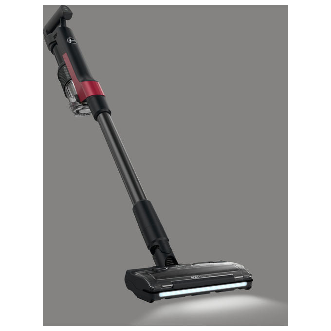 Hoover HF210H Scopa Elettrica 2 in 1 Senza Sacchetto Nero-Rosso