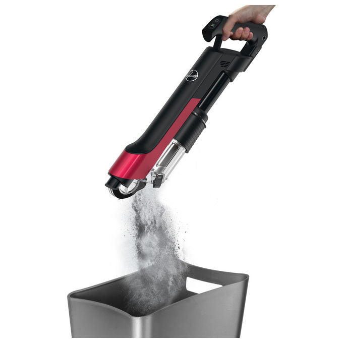 Hoover HF210H Scopa Elettrica 2 in 1 Senza Sacchetto Nero-Rosso