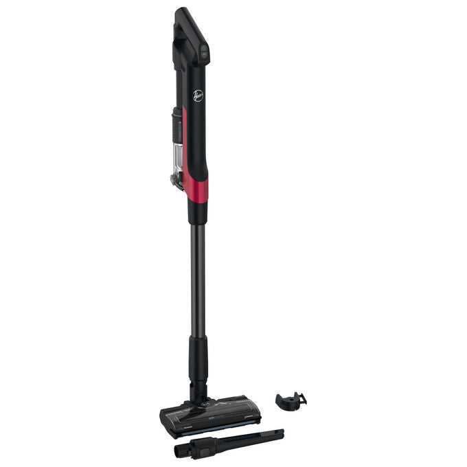 Hoover HF210H Scopa Elettrica 2 in 1 Senza Sacchetto Nero-Rosso