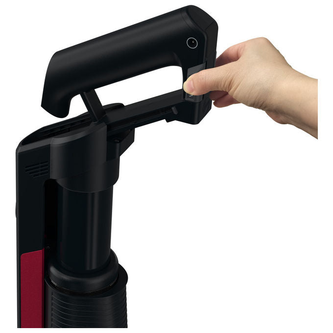 Hoover HF210H Scopa Elettrica 2 in 1 Senza Sacchetto Nero-Rosso