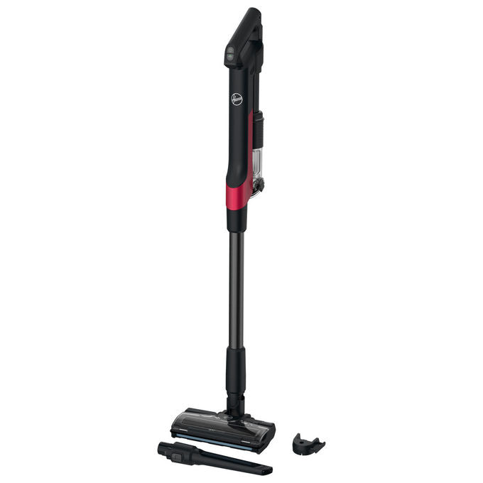 Hoover HF210H Scopa Elettrica 2 in 1 Senza Sacchetto Nero-Rosso