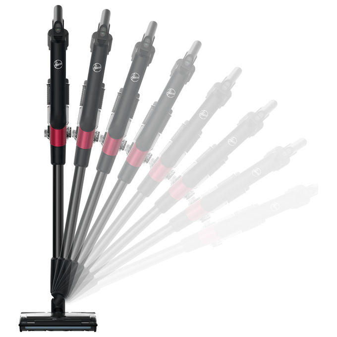 Hoover HF210H Scopa Elettrica 2 in 1 Senza Sacchetto Nero-Rosso