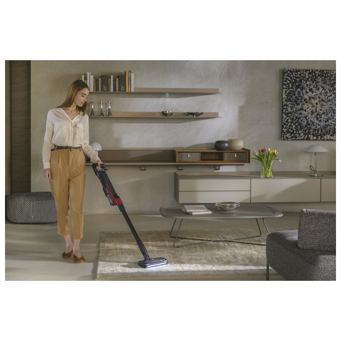 Hoover HF210H Scopa Elettrica 2 in 1 Senza Sacchetto Nero-Rosso