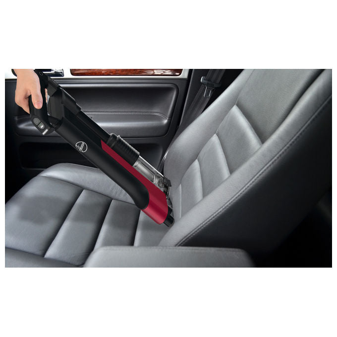 Hoover HF210H Scopa Elettrica 2 in 1 Senza Sacchetto Nero-Rosso