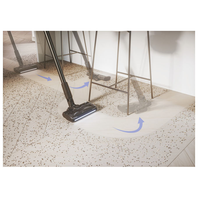 Hoover HF210H Scopa Elettrica 2 in 1 Senza Sacchetto Nero-Rosso