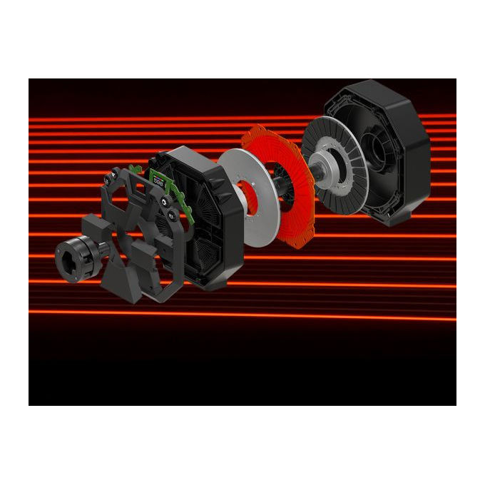 Thrustmaster T598 Volante e Pedaliera per PC PS4 PS5 Nero Rosso