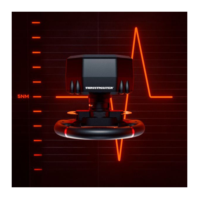 Thrustmaster T598 Volante e Pedaliera per PC PS4 PS5 Nero Rosso