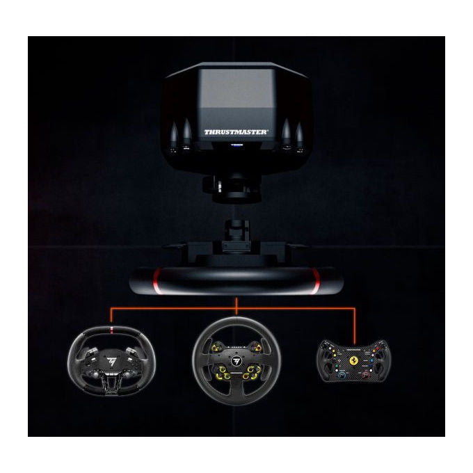 Thrustmaster T598 Volante e Pedaliera per PC PS4 PS5 Nero Rosso