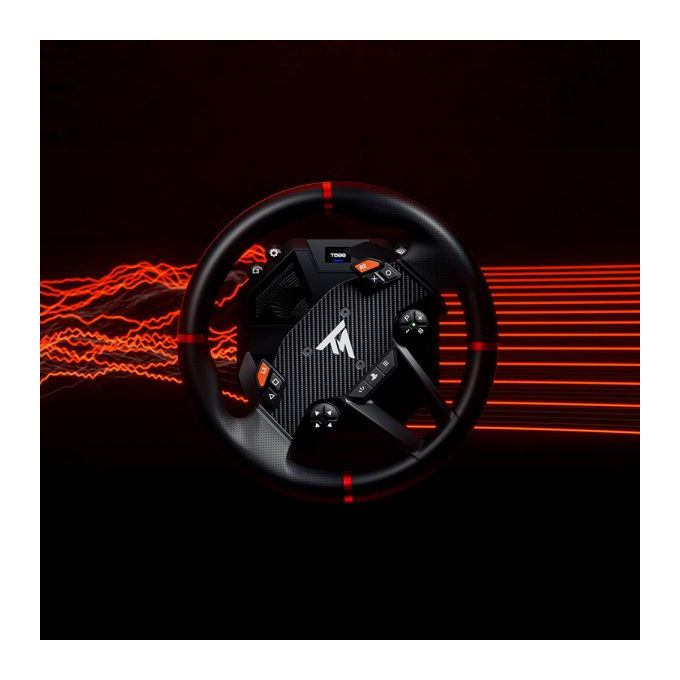 Thrustmaster T598 Volante e Pedaliera per PC PS4 PS5 Nero Rosso