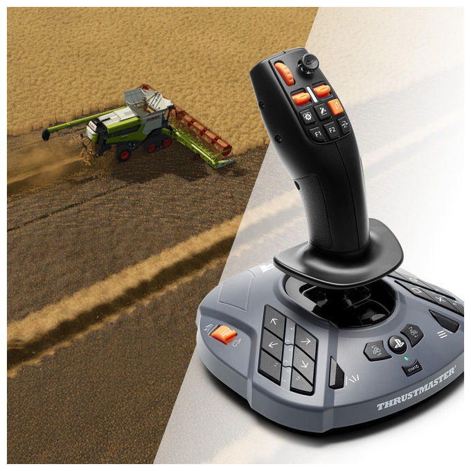 Thrustmaster SimTask FarmStick Joystick Multifunzione PS5 PC 33 pulsanti 3 assi H.E.A.R.T colore Nero