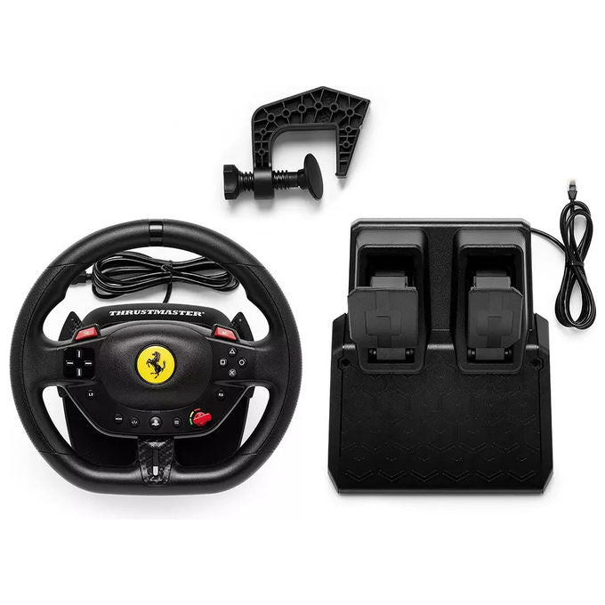 Thrustmaster T98-P Ferrari 296 GTB Volante e Pedali PS5 PS4 PC 25,5 cm 240° Plug and Play colore Nero