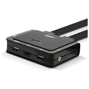 Lindy Switch KVM 42347 HDMI USB 4K Ultra HD Nero